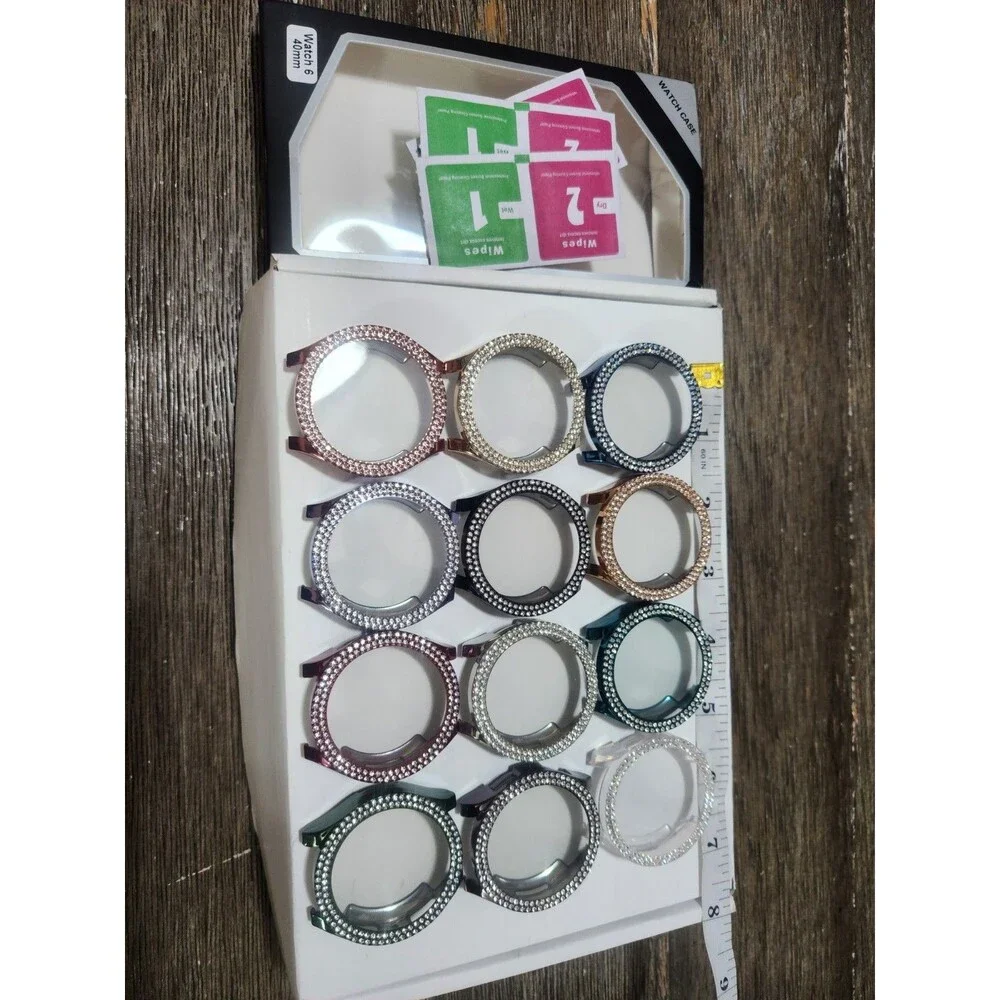 RICHONE 12-Pack Bling Glitter Case + Screen Protector Samsung Galaxy Watch6 40mm